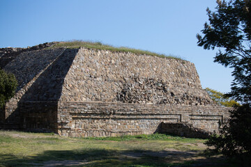 Conjunto Vertice Geodesico at the ancient archaeological ruins of Monte Alban in the Oaxaca region...