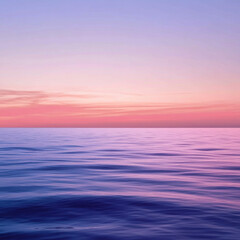Obraz premium Serene ocean sunset gradient with warm pinks, purples, and deep blues, high-resolution, peaceful and tranquil, perfect for nature and travel branding. 