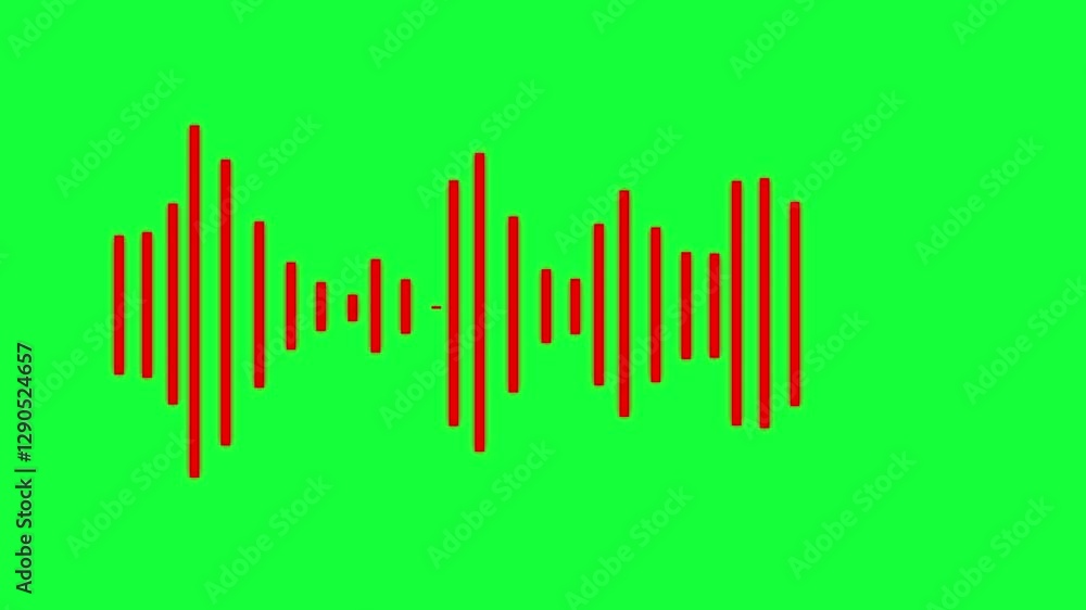 Leinwandbilder music sound wave or audio waveform on a black background. audio spectrum sound wave effect waveform 