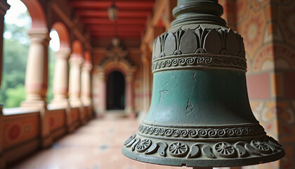 Historic Bell Symbolizing Tradition and Harmony in a Cultural Setting