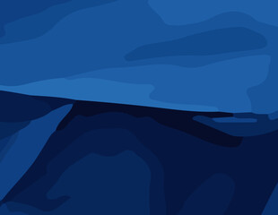 Obraz premium Blue Abstract Background with Fluid Waves and Smooth Transitions. Ethereal Shades of Blue Blending Seamlessly in a Dreamy Abstract Design. Blue Abstract Background with Soft and Dark Hues