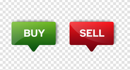 buy and sell buble chat icon design. vector