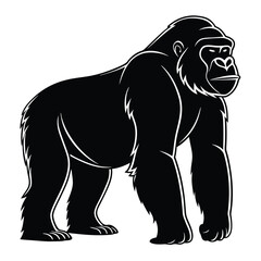 Gorilla Walking Silhouette Symbol