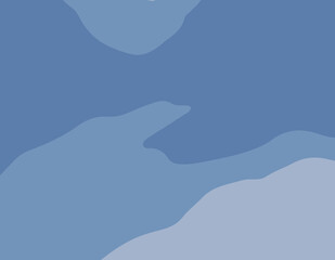 Obraz premium Serene Blue Abstract Background with Fluid Waves and Smooth Transitions. Ethereal Shades of Blue Blending Seamlessly in a Dreamy Abstract Design. Blue Abstract Background with Soft and Dark Hues