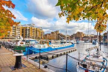 St Katharine Docks. London, England