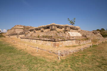 Ancient archaeological ruins of Monte Alban in the Oaxaca region of Mexico. Ancient capital of the...