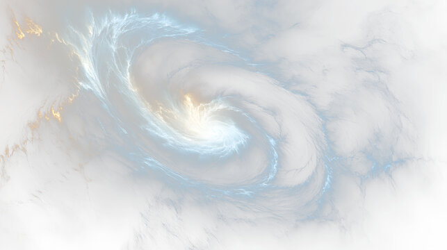 a black and white swirl in the sky