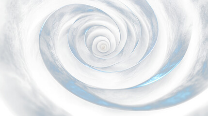 a spiral design with a light at the end