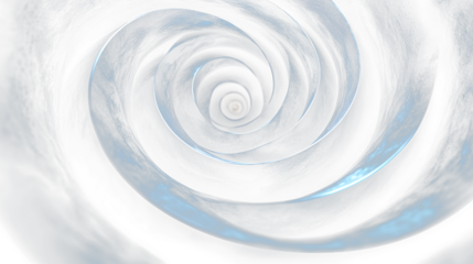 a spiral design with a light at the end