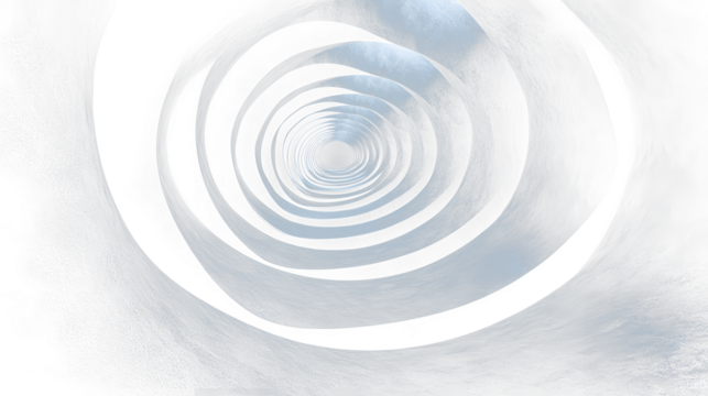 a black and white spiral design