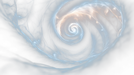 a spiral vortex in the middle of a dark room