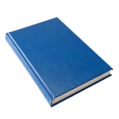 Blue book isolated on transparent background