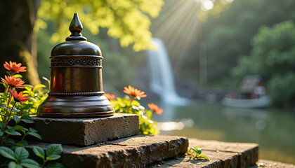 Historic Bell Symbolizing Tradition and Harmony in a Cultural Setting