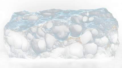 a rock with a lot of holes in it