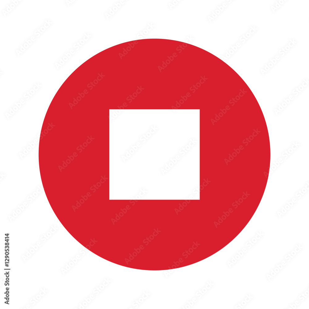 Aufkleber app button icon in music and video. play button icon.