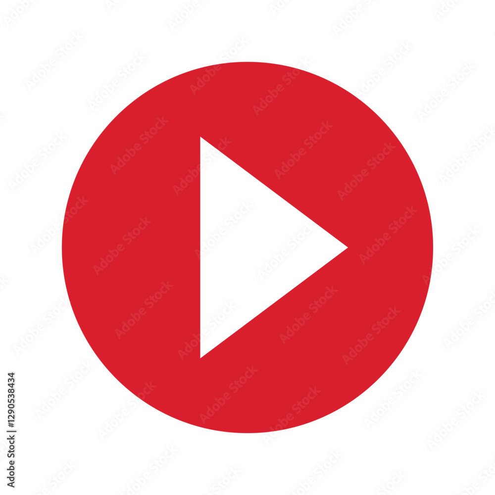 Poster app button icon in music and video. play button icon.