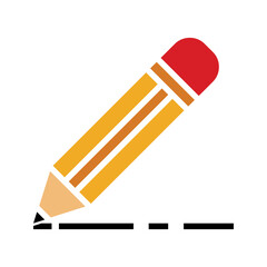 Pencil icon. for mobile concept and web design. vector illustration