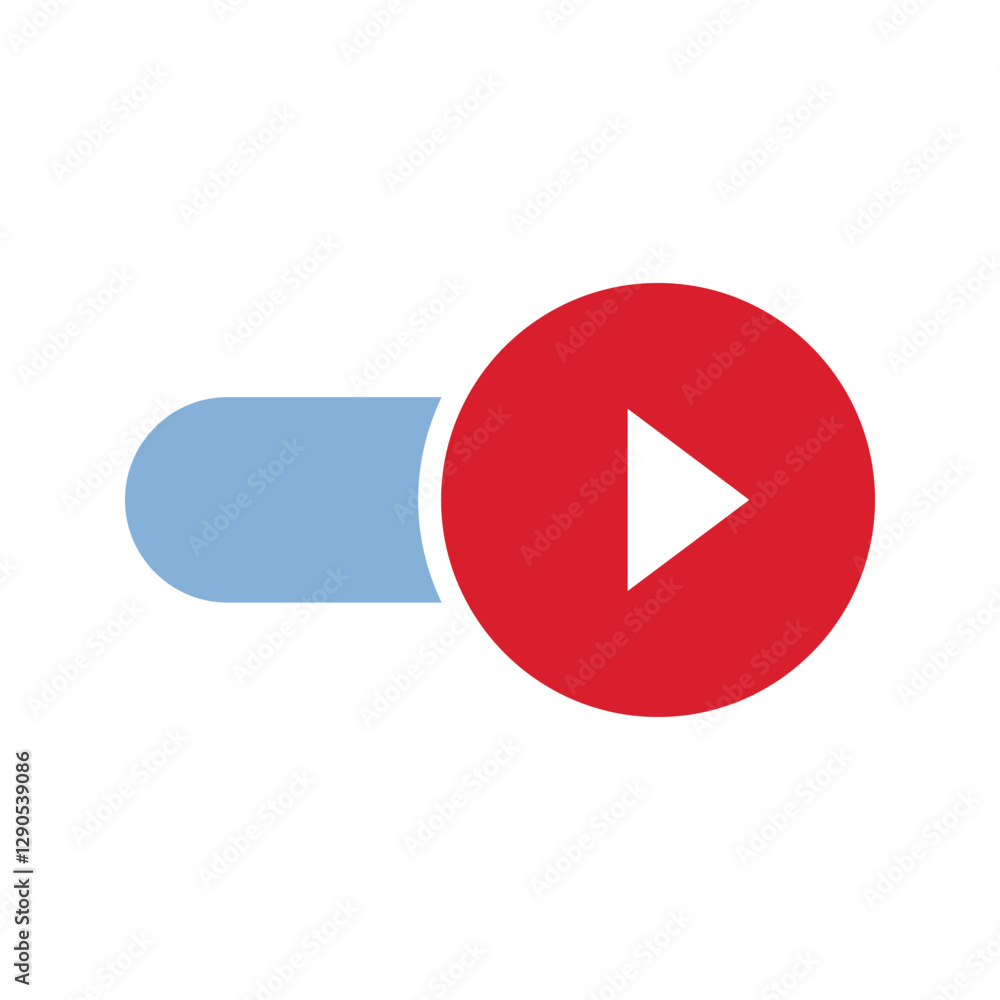 Poster toggle button icon. toggle button symbol. vector illustration.