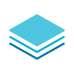 color colorful gradient layers logo vector icon illustration. eps10