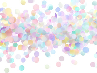 Pastel Confetti Celebration: A Shower of Delicate Colors