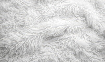 Obraz premium Soft White Fluffy Fabric Texture Background