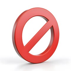 Fototapeta premium The prohibition sign represents a specific item or activity