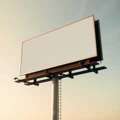 Obraz premium Blank Outdoor Billboard for Advertising – Mockup Illustration