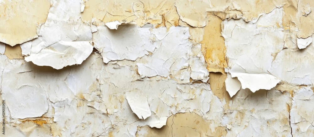 Poster textured layers of aged paper in shades of cream and beige with irregular edges and subtle shadows c