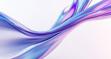 Abstract Blue Purple Fluid Waves
