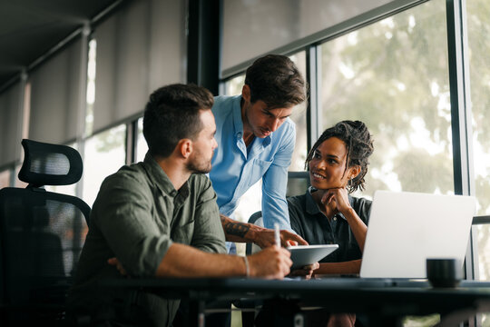Business project team working together at meeting room at office - Powered by Adobe