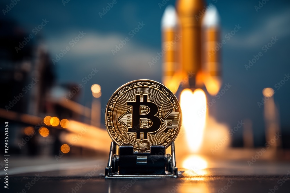 Aufkleber coin with the letter b on it is sitting on a table. the coin is surrounded by a light that is shinin