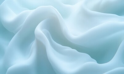 Obraz premium Soft Light Blue Fabric Draped Texture Background