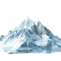 Majestic snow covered mountain peak winter landscape nature scenery