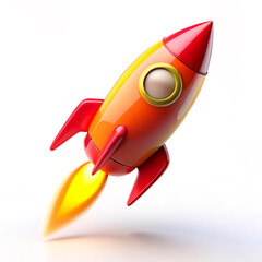 Fototapeta premium space rocket vector illustration