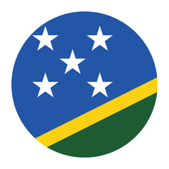 Solomon Islands flag circle icon vector illustration design