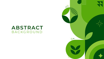 Abstract geometric green presentation design. Template Vector Green colors. Background, Banner, Brochure, Flyer, Poster, Website. Vector template