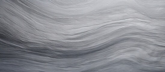 Fototapeta premium Gray linoleum texture with smooth flowing waves in varying shades of gray creating a soft, abstract background suitable for design applications.
