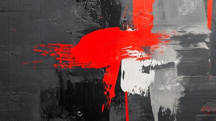 Fototapeta premium Grunge texture effect background. Distressed rough dark abstract textured. Red isolated on black.
