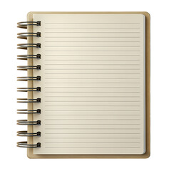 Blank Spiral Notebook: Free Printable & Image isolated on transparent background