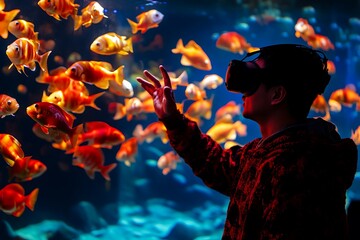VR Experience in Aquarium: Immersive Fish Viewing