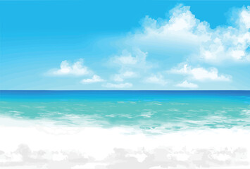 夏の海の背景  eps