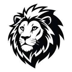 Animal King Lion Face Silhouette