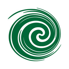 Hurricane logo symbol, abstract icon vector illustration