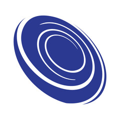 Abstract spiral icon on white background for graphic and web design.