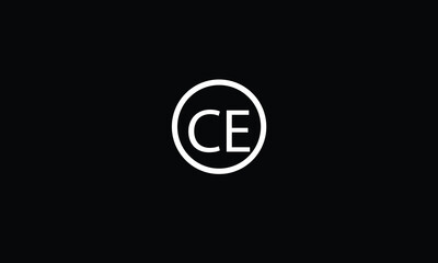 CE, EC, C, E Abstract Letters Logo Monogram