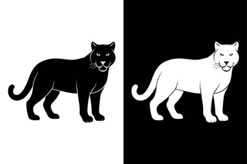 Wildcat Silhouette Vector Art Stylish & Professional Design.
