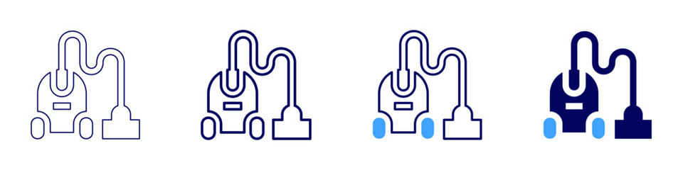 Obraz premium Cleaning equipment icon in 4 different styles. Thin Line, Line, Bold Line, Duotone. Duotone style. Editable stroke