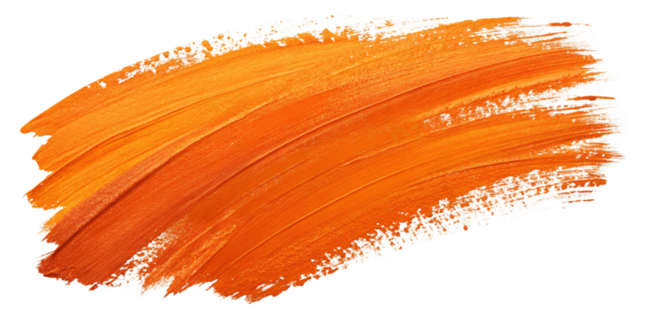 Rustic orange brush strokes with a grunge oil paint texture.