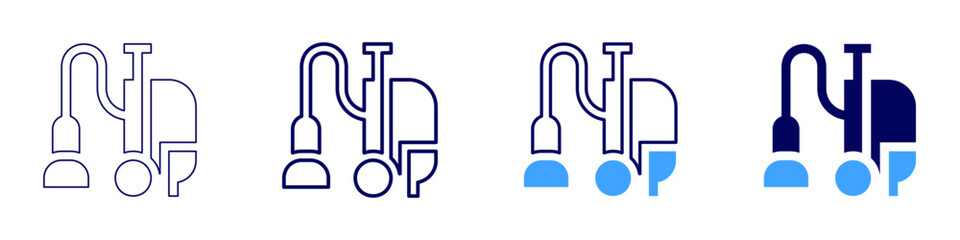 Cleaning products review icon in 4 different styles. Thin Line, Line, Bold Line, Duotone. Duotone style. Editable stroke