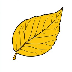 Autumn leaf design in vector art illustration clipart format